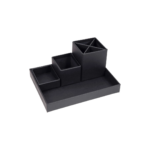 Pliiatsitops kirjatarvete alus BIGSO BOX Lena tumehall