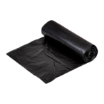 Prügikott 75L (650x1000mm) LDPE 40mic must 10tk rullis