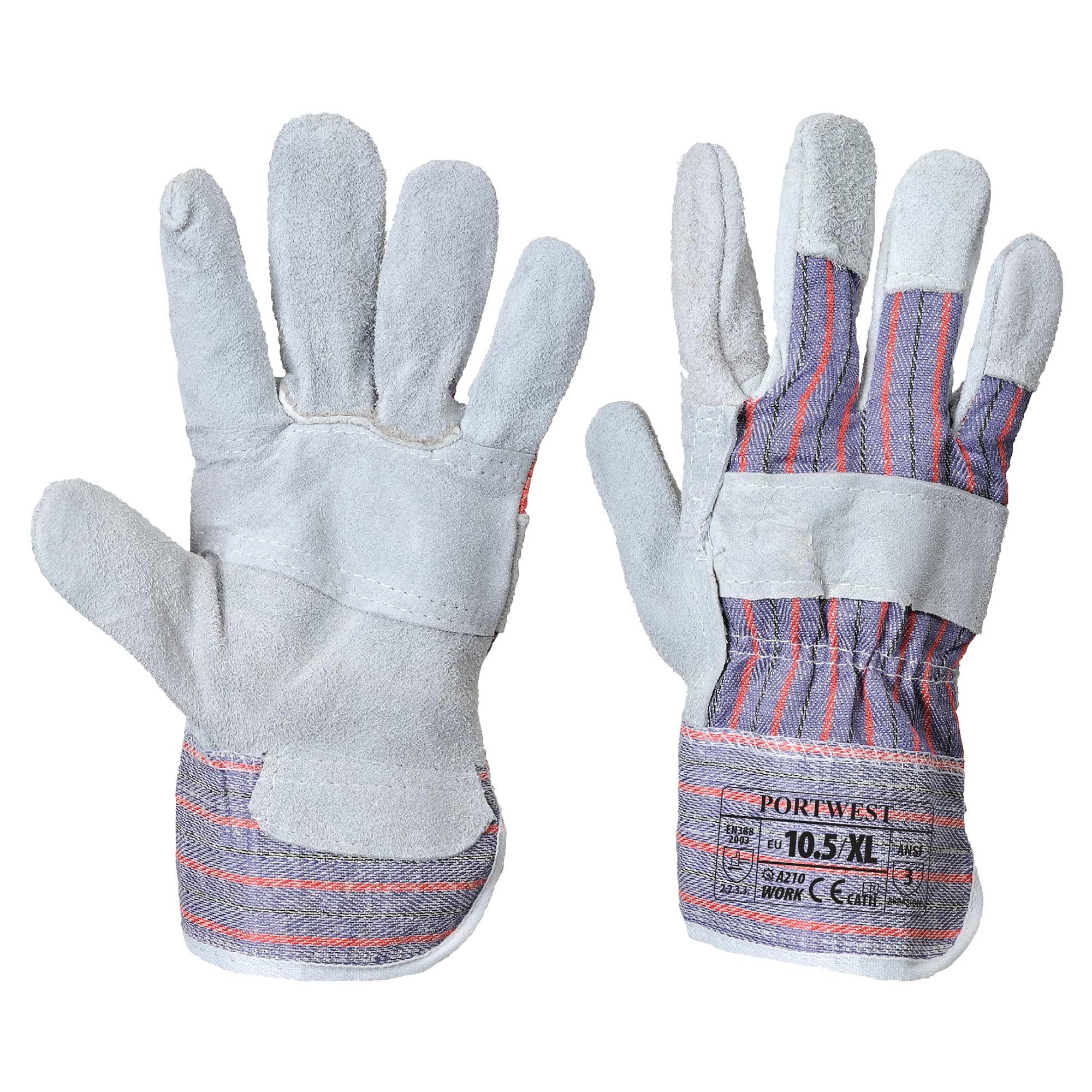 pw-a210grr-a-2 Töökindad A210 nahast hall XL/10 - Image 1