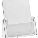 Reklaamalus lauale/seinale A5 1-taskuga (tugijala ja kruviaukudega)