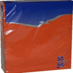 Salvrätikud 33x33cm 3-kihiline 50tk pakis Oranz