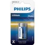 Fotopatarei Philips CR123A