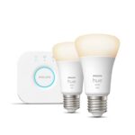 Philips Hue Starter Kit, Bridge, 2x E27, valge - Nutivalgusti stardikomplekt