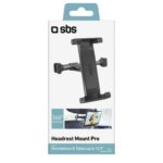 SBS Headrest Mount, kuni 12.9'', must - Tahvelarvuti hoidja autosse