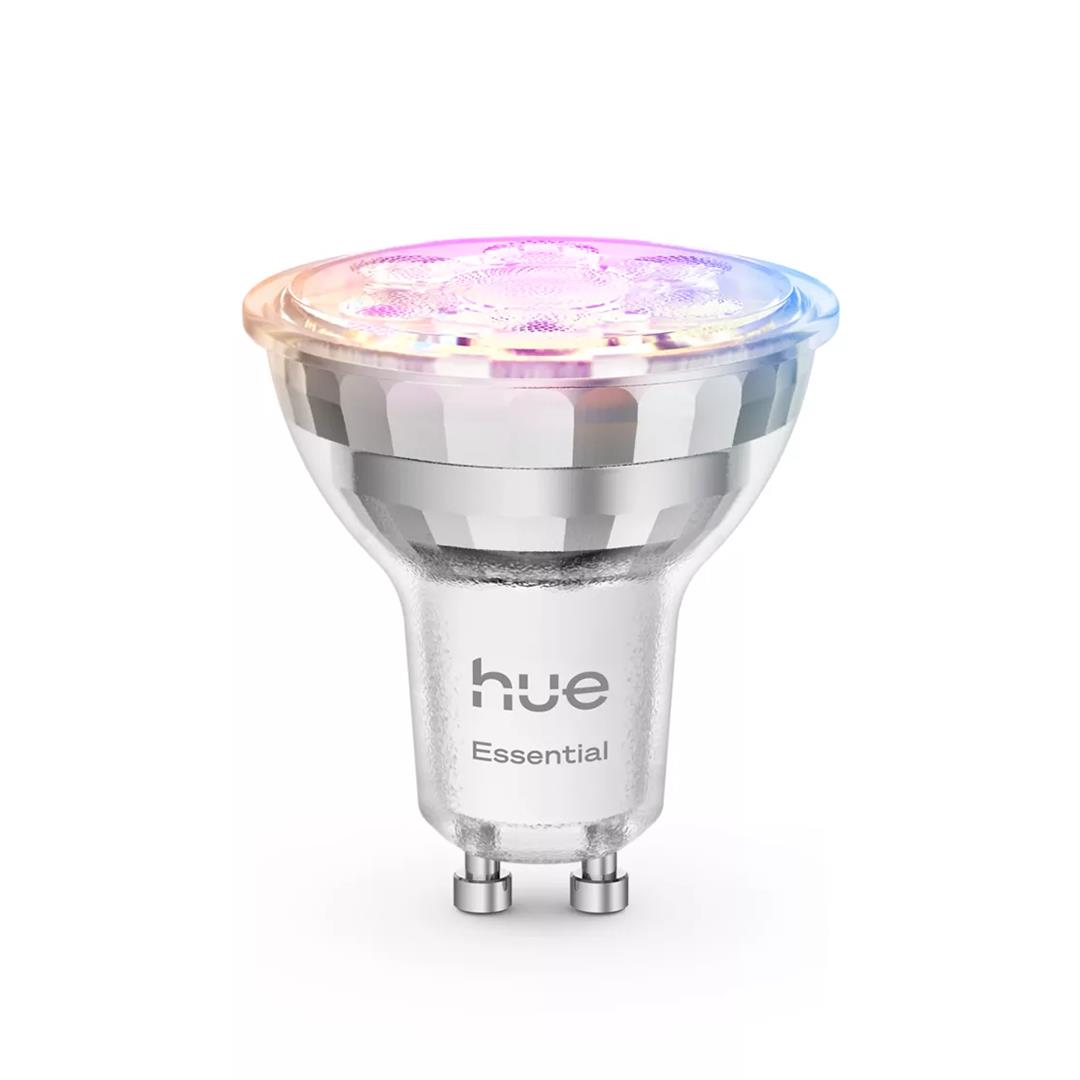 sm__k_1_929004235707-1 Philips Hue Essential Starter Kit, Spotlight + Hue Bridge, Full Color, GU10, 3 tk, valge - Nutivalgusti komplekt - Image 1