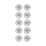 Tahvlimagnetid klaastahvlile NOBO Strong 30mm läbipaistvad 10tk pakis