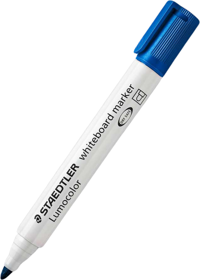 Tahvlimarker STAEDTLER Lumocolor 2mm kooniline ots sinine - Pilt 1