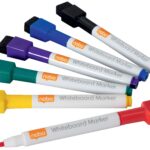 Tahvlimarkerite komplekt NOBO Rexel Mini magneti ja kustutajaga 6 värvi