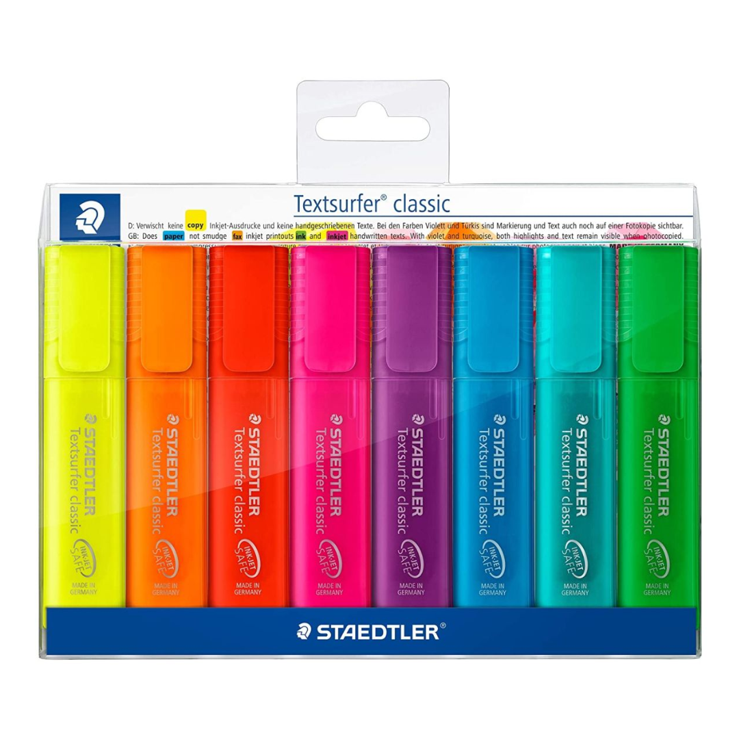 Tekstimarkerite komplekt STAEDTLER 364 8 erksat värvi - Pilt 1