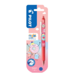 Tindipliiats mehaaniline PILOT Frixion Clicker Fancy Sweet Coral Pink kustutatav 0,7mm sinine