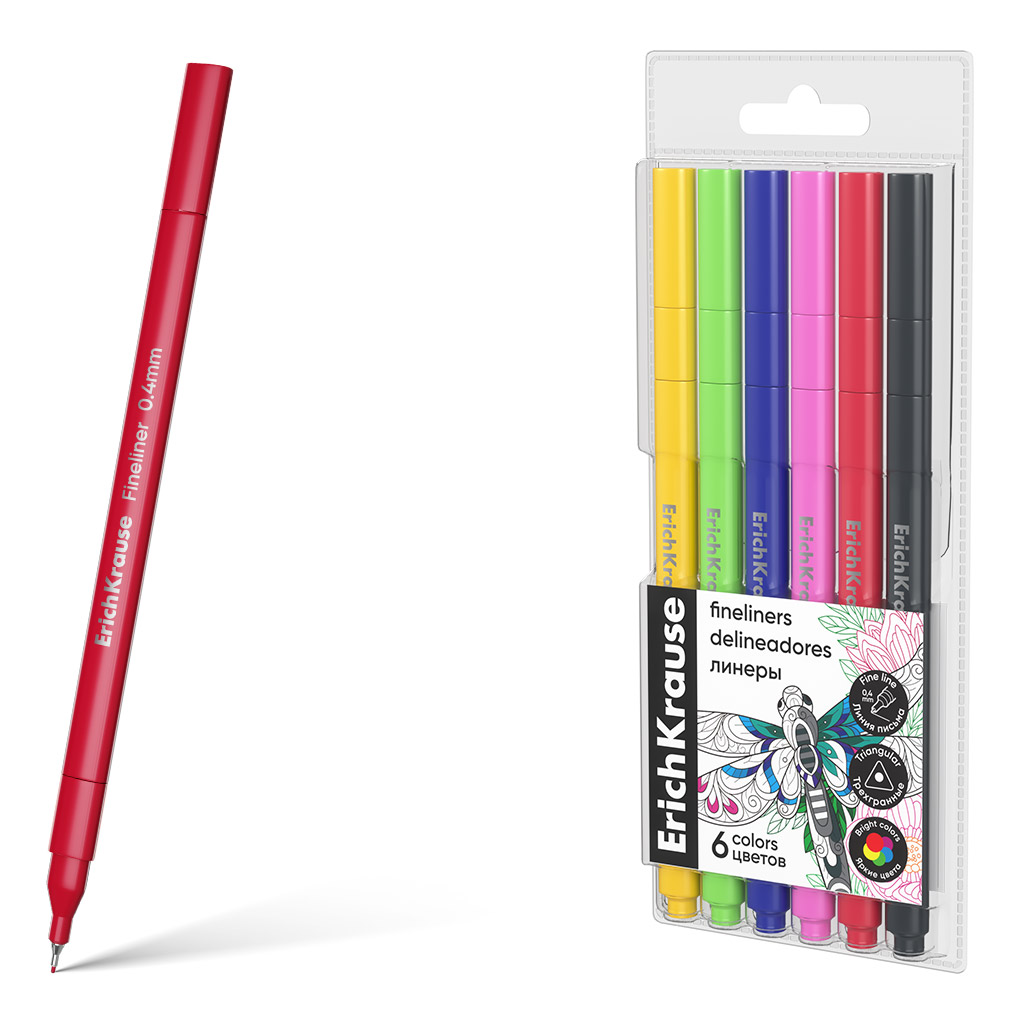 tindipliiatsite_komplekt_erich_krause_art_spirit_fineliner_04mm_6_varvi_assortii-6 Tindipliiatsite komplekt ERICH KRAUSE Art Spirit 0,4mm 6 värvi - Pilt 1