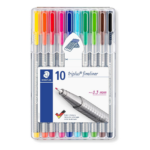 Tindipliiatsite komplekt STAEDTLER Triplus Fineliner 334 0,3mm 10 värvi