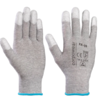 Töökindad nailonist antistaatilised ESD PU-kate näpuotstes KK38 nr.7