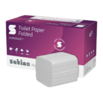 Tualettpaber 2-kihiline lehtedes WEPA V-fold lumivalge 300 lehte (065680)