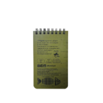 Märkmeplokk spiraalköites ülevalt A7, 76x130mm ruuduline veekindel 50 lehte