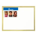 Valge tahvel 400x600mm VICTORIA puitraamis