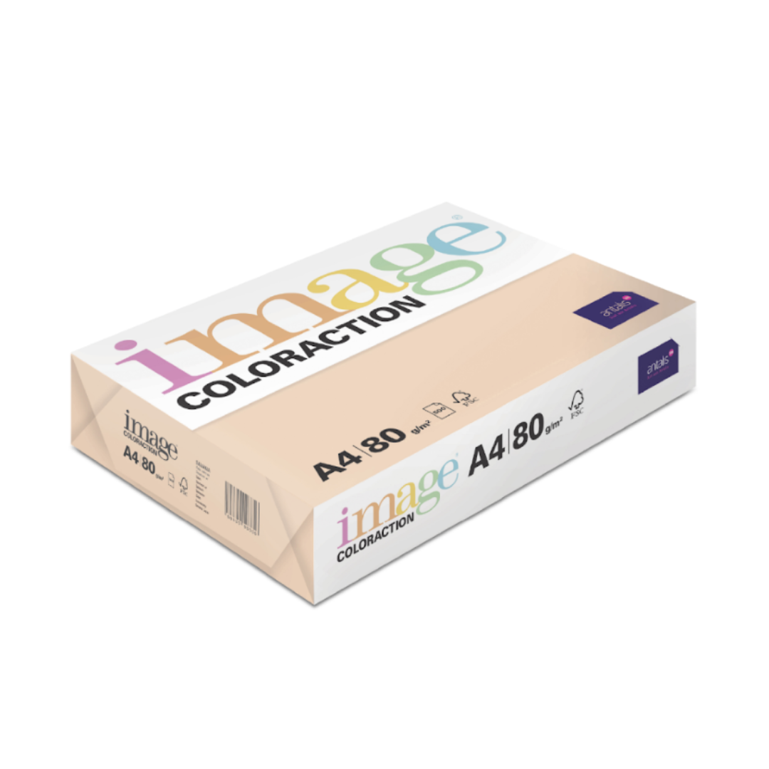 Värviline paber A4 80g IMAGE Coloraction nr.21 lõheroosa (Savana) 500 lehte - Image 1