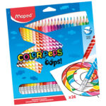 Värvipliiats MAPED ColorPeps Oops kustukummiga 24 värvi