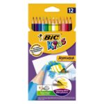 Värvipliiatsid BIC Aquacouleur 12 värvi