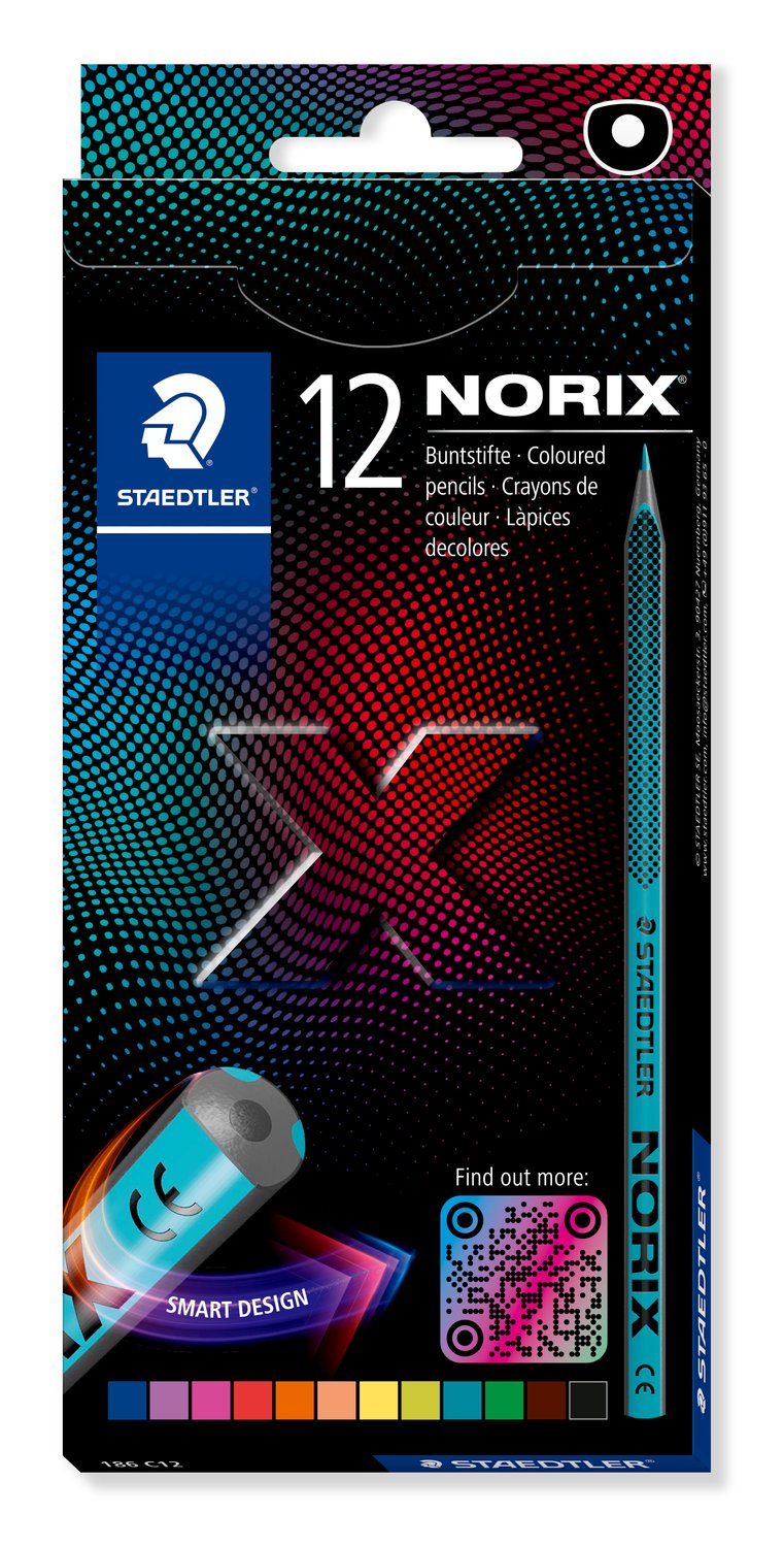 varvipliiatsid_staedtler_norixr_186_12_varvi_1-8 Värvipliiatsid STAEDTLER Norix® 186 12 värvi - Pilt 1