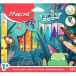 Viltpliiatsid MAPED Jungle Fever Jumbo 12 värvi