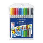 Viltpliiatsid STAEDTLER Noris 320 2-otsaga 12 värvi