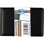 Visiitkaardihoidja 40-le kaardile must