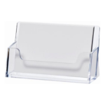 Visiitkaardihoidja lauale HELIT läbipaistev plastik