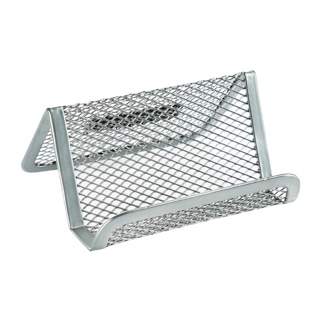 Visiitkaardihoidja lauale metallist hõbedane 30-le kaardile ERICH KRAUSE - Image 1