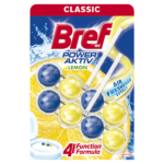 WC värskendaja BREF Power Aktiv Lemon 2x50g klambriga