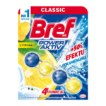 WC värskendaja BREF Power Aktiv Lemon 50g klambriga