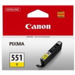 Canon CLI-551Y (6511B001) Ink Cartridge, Yellow
