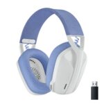 Logitech G435 LIGHTSPEED Wireless Gaming Headset, Bluetooth, Off White and Lilac