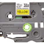 Kleepkirjalint/markeerimislint BROTHER Strong TZE-S631 12mm must/kollasel analoog