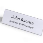 Lauasilt DURABLE 61x210mm A-kujuline