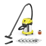 Vacuum Cleaner KARCHER Wet and dry vacuum cleaner WD 3 S V-17/4/20 + 4 FB 1000 Watts Suction...