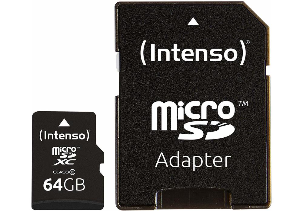 lko-3413490-lk-0-24e9d37d-1a74-4c07-abff-7bdaea9720b8-22 MEMORY MICRO SDXC 64GB C10/W/ADAPTER 3413490 INTENSO - Image 1