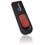 MEMORY DRIVE FLASH USB2 64GB/BLACK/RED AC008-64G-RKD ADATA