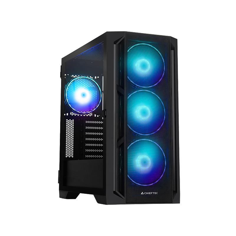 lko-ga-01b-l-o-0-1443ca23-3028-4063-86ef-349089afb151-24 Case CHIEFTEC APEX LUMO Tower ATX EATX MicroATX MiniITX Colour Black GA-01B-L-OP - Image 1