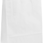 Paberkott jõupaberist 260x100x330mm 80g lameda sangaga valge
