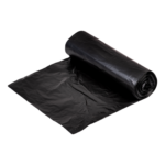 Prügikott 50L LDPE 40mic must 15tk rullis