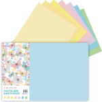 Värviline kartong A3 200gr 7x7 värvi pastelsed toonid SULEMEES