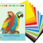 Värviline paber A4 80g 13 värvi 35 lehte trukiga kotis