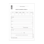 Blankett A5 kassa väljamineku order pikuti 100 lehte