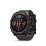 Garmin Fenix 8 Smart Watch 51 mm AMOLED Sapphire,Carbon grey DLC,Black/Pebble grey silicone band