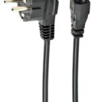 Gembird PC-186-ML12-1M Power Cable CEE 7/7 (Type-F) to C5, 1 m, Black