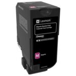 Lexmark 74C2SM0 Toner Cartridge, Magenta