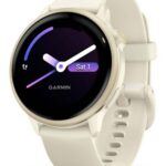 Garmin Vivoactive 6 Smart Watch 30.4 mm Lunar Gold with Bone Band