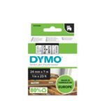 DYMO D1 Standard 53713 (S0720930) Label Tape, 24mm x 7m, Black on White