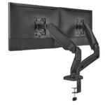 Up Up Premium Dual-Screen Monitor Arm 17-32'', VESA 75x75, 100x100, Matte Black